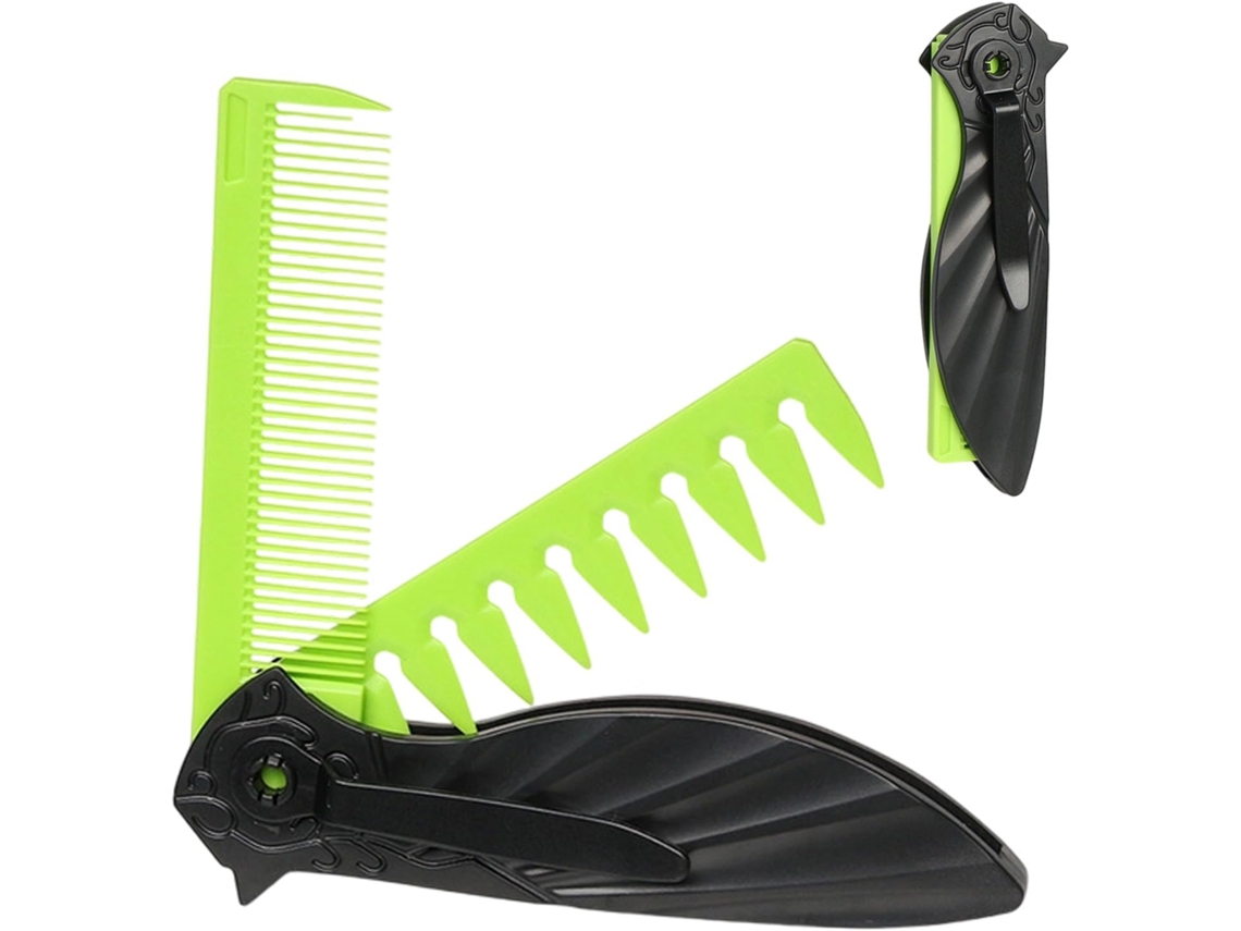 Pente Dobrável, Escova Para Pentear O Cabelo, Pente De Bolso Compacto, Conveniente Para Viagens, Material Leve E Durável