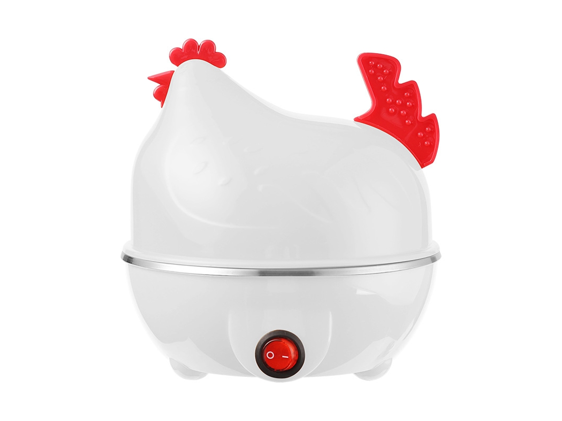 Cozinhador Rápido 6 Ovos Forma Galinha,desliga Automático, para Ovos Duros, Escalfados, Omeletes Branco HEXINYIGJLY