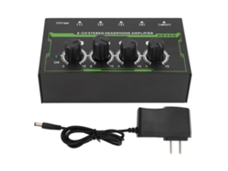 Aetheria amplificador de Fones de Ouvido 4 Canais de Alta Potência Estéreo para Estúdio e Palco Plug Us