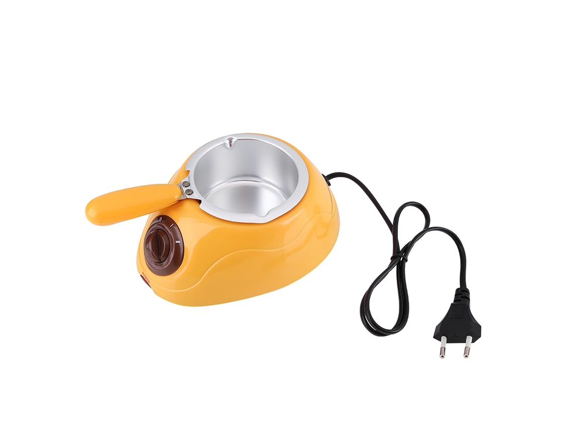Derretedor de chocolate elétrico com molde para cozinha (amarelo)