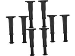 Mipcase Conjunto De 8 Pés Móveis Ajustáveis E Resistentes, Pés De Suporte Telescópicos Para Estrutura Cama, Sofás E