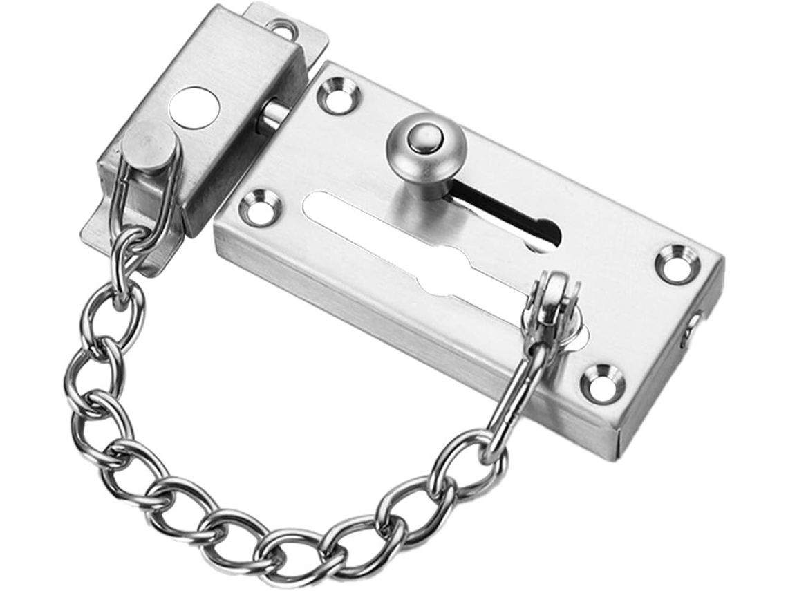 Cadeado De Segurança Para Porta Com Corrente, Pacote 1 Unidade.