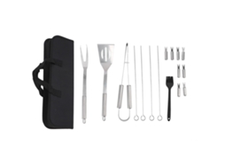 Conjunto Churrasco 16 Peças Aço Inoxidável CHABERLU