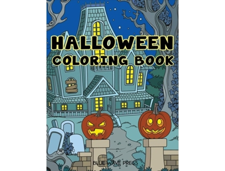Livro Halloween Coloring Book De Blue Wave Press (inglês)