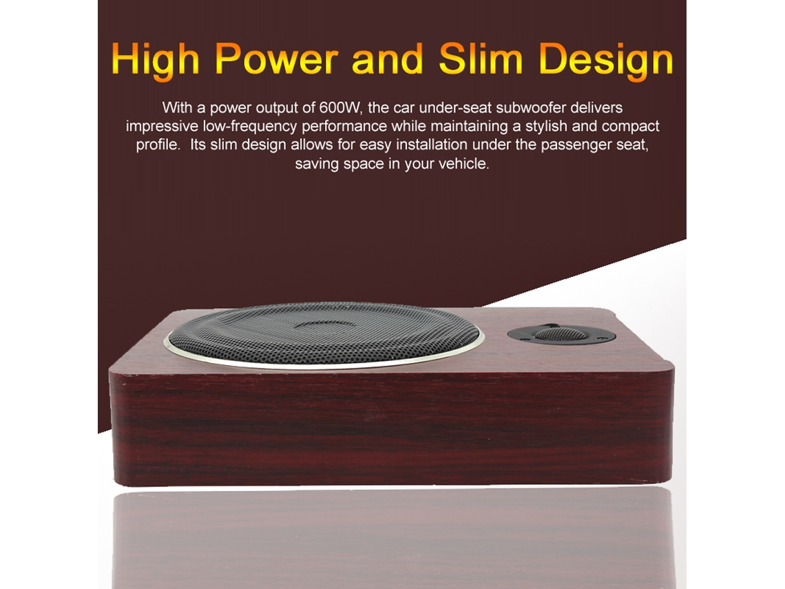 Inch 600w Car Subwoofer Under-seat 12v Amplified Audio System