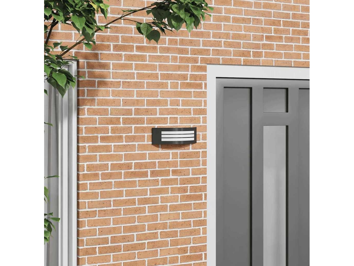 Vidaxl Luz De Parede Para Exterior Preto 32 X 10 X 10 Cm