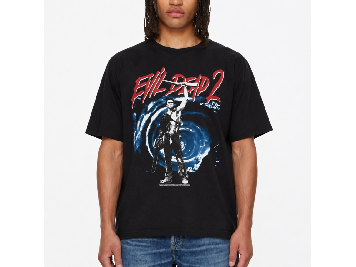 Rockinstone Evil Dead Ash And Portal Black Adult T-shirt Size:l