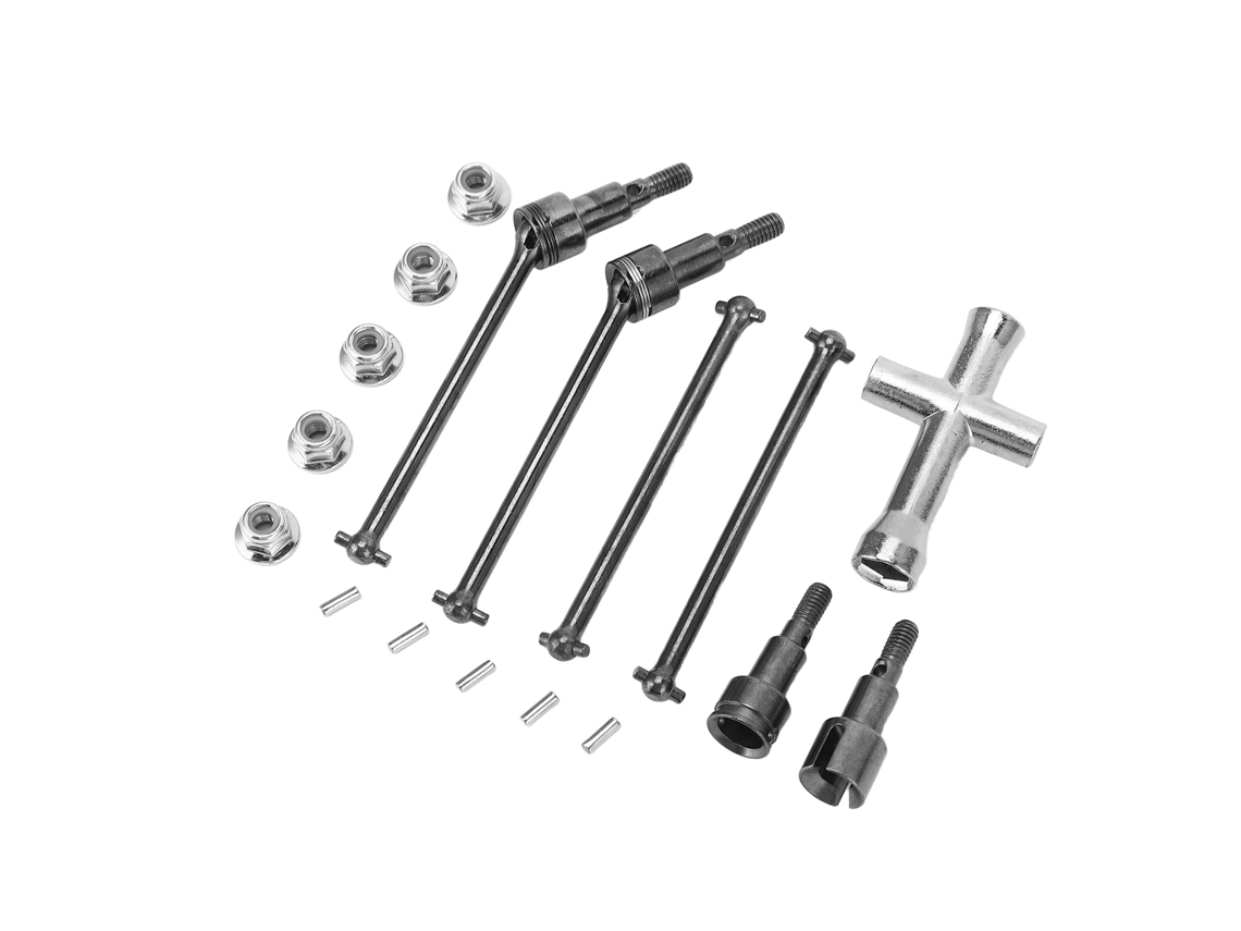 Mali conjunto de Eixos de Transmissão Dianteiro e Traseiro de Aço Cvd para Carro Rc Scy 16101 16102 16103 16201pro 1/16