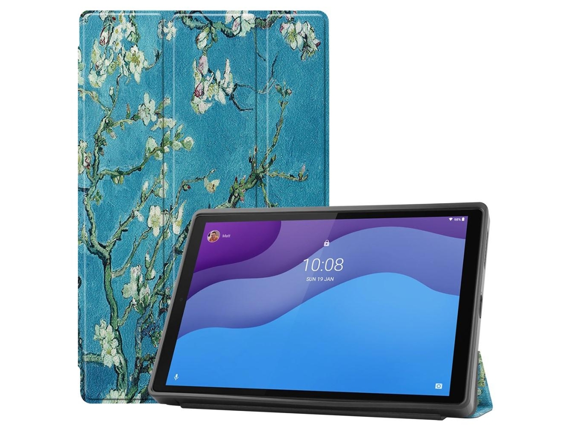 Capa dupla para Lenovo Tab M10 HD Gen 2, estampa Flor de Pêssego
