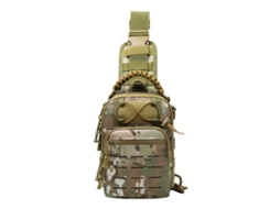 Mochila Transversal Compacta Para Exterior Ciclismo Camping Hiking Mochila De Ombro Com Bolsos Múltiplos
