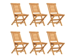 Folding Chair, Folding Chairs Vidaxl Marrom Madeira (n/a)