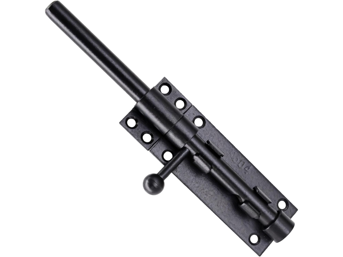 Trava De Aço Inoxidável 304 Para Porta Celeiro, 20cm 8 Polegadas, Preta, Resistente, Com Sistema De Pressão E Tração