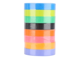 Rolo de fita adesiva mini 8 peças, cor pura, material de escritório para estudantes, fita adesiva Slowmoose