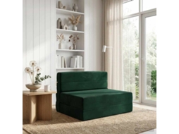 Vidaxl Sofá Cama Dobrável Verde-escuro 70 X 80 X 60 Cm Tecido