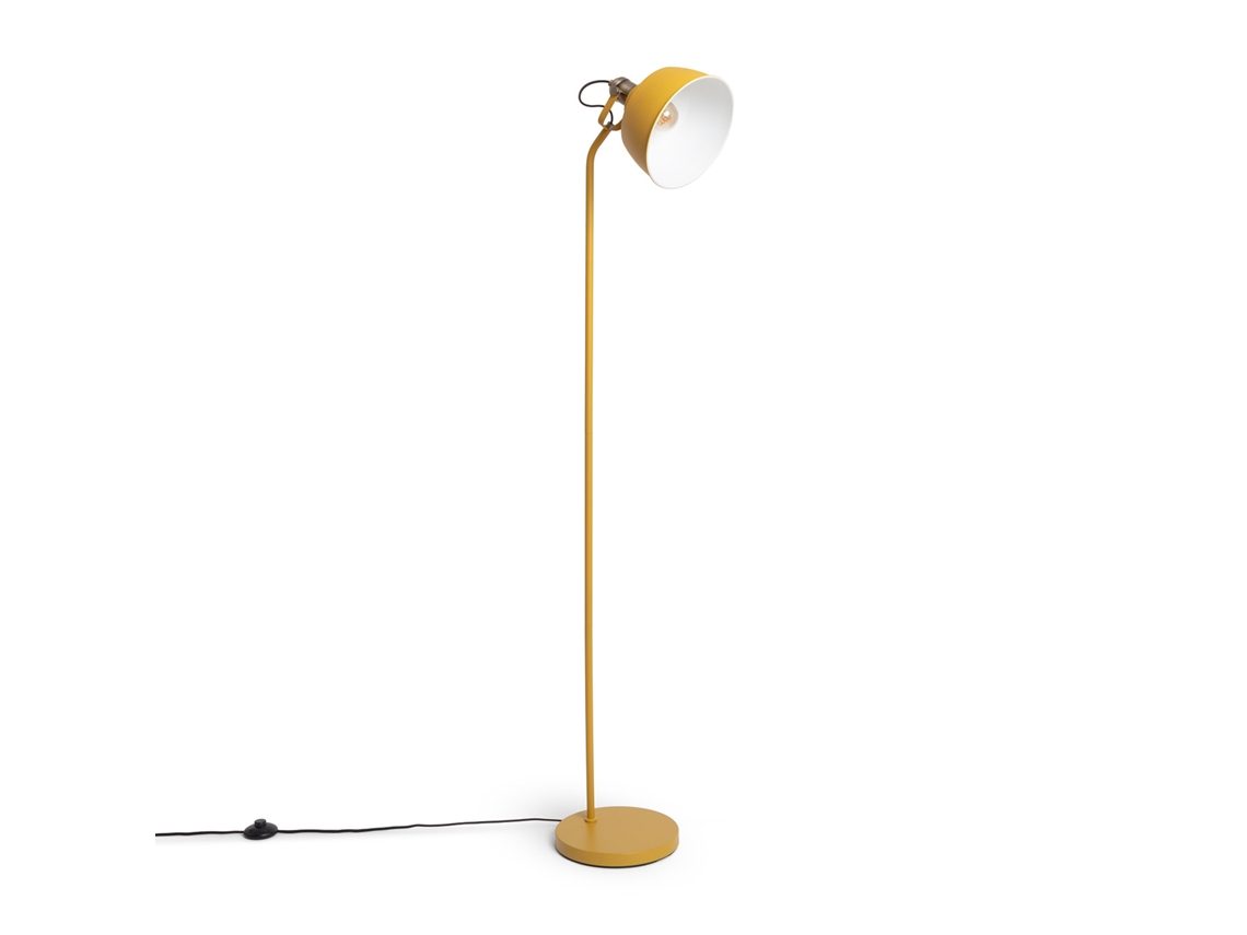 Candeeiro De Pé Metal Luise Amarelo Ledkia