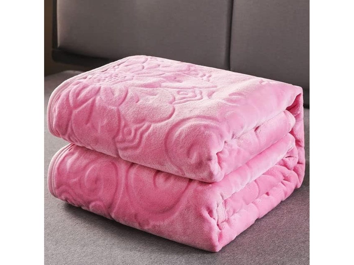 Manta de Veludo Macia e Quente Aconchegante para Sofá Cama Decoração Casa Roupa Floral Outono Inverno, Macio,