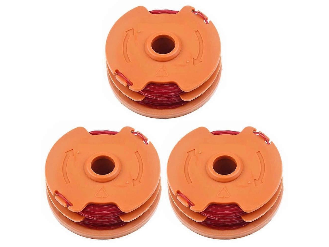 Conjunto De 3 Carretéis De Fio Para Cortador De Grama Worx Wa0007
