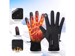 Lxanes Luvas Pretas Inverno Motociclismo Tela Sensível Toque Impermeáveis Térmicas Esqui Pesca Esportes Aquáticos