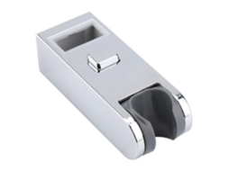 Soporte de Ducha Ajustable em Abs Cromado para Barra Deslizante, Fixture de Baño Resistente À Corrosão