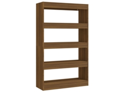 Book Cabinet, Book Cabinets Vidaxl Marrom Madeira Processada (n/a)