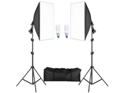 Kits De Iluminação Softbox Para Fotografia, Sistema De Luz Contínua Profissional, Estúdio Fotográfico,lâmpada De Luz Diurna 45w Oem