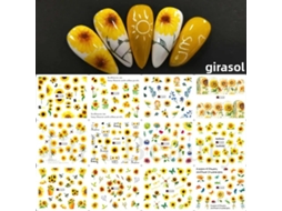 Adesivos de Unhas com Tema Oceânico, Decorações de Unhas para o Verão. MDUG