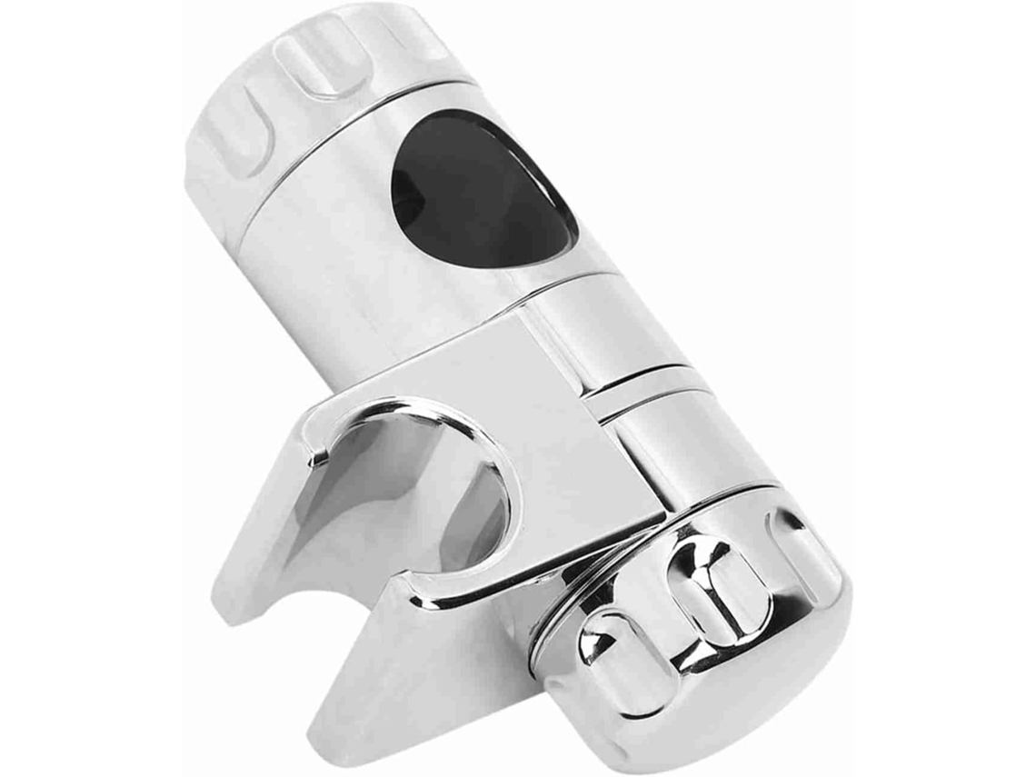 Suporte Para Chuveiro Karlak, Base Ajustável Com Fixação Por Grampo, Superfície Em Abs Galvanizado, Orifício De 25mm Com