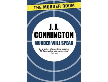 Livro Murder Will Speak De J J Connington (inglês)