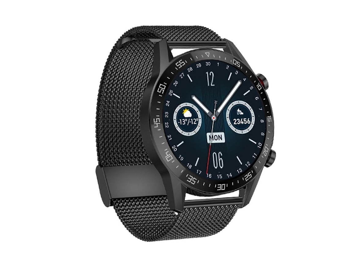 Smartwatch Sk7plus com pulseira de aço e tela IPS de 1,28 polegadas, suporta chamadas Bluetooth e monitoramento do sono VONKELIOS