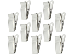 100-presilhas De Mola Metálicas Reforçadas Porta Crachás Identificação, Fecho Seguro Com Grampos Metálicos