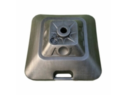 Base Guarda-sol Cuadrada Marbueno Plástico 45x45x27 Cm 30l Preto Jardim, Piscina, Terraço