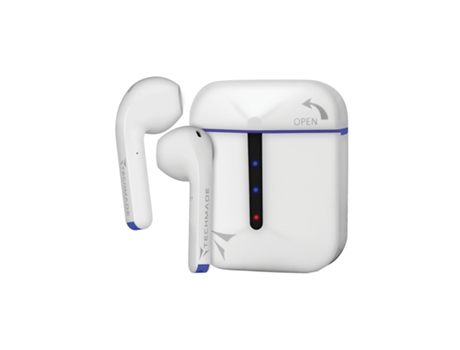 Auriculares Casco Inalámbrico Dentro Oído TECHMADE Bluetooth Branco