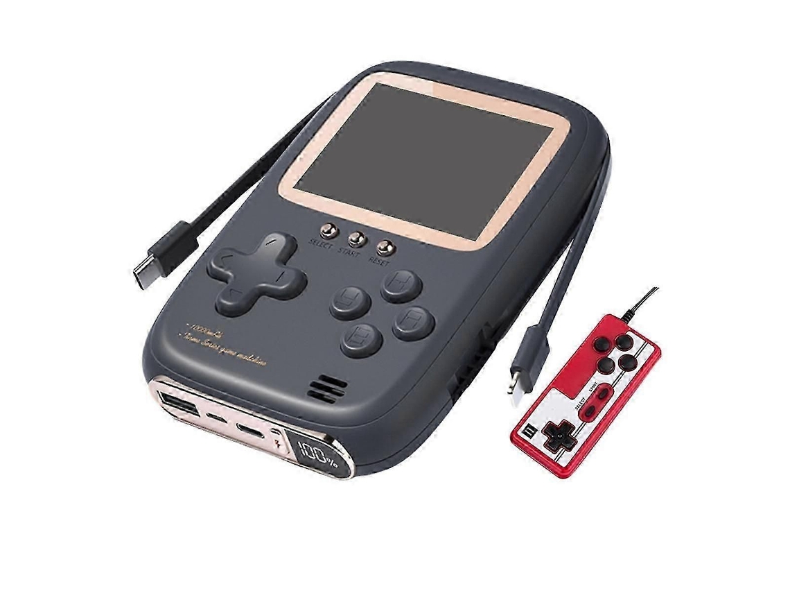 Console de Jogos Retrô Portátil + Controle 2 em 1, 10000 Mah, com Carregamento de Dois Fios, Nostalgia Retrô para Crianças. GOKOCO