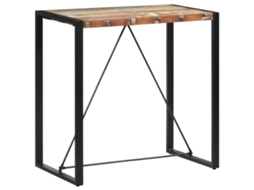 Vidaxl Mesa De Bar 110x60x110 Cm Madeira Recuperada Maciça