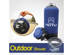 Ducha Portátil com Bomba Pedal 11l para Camping