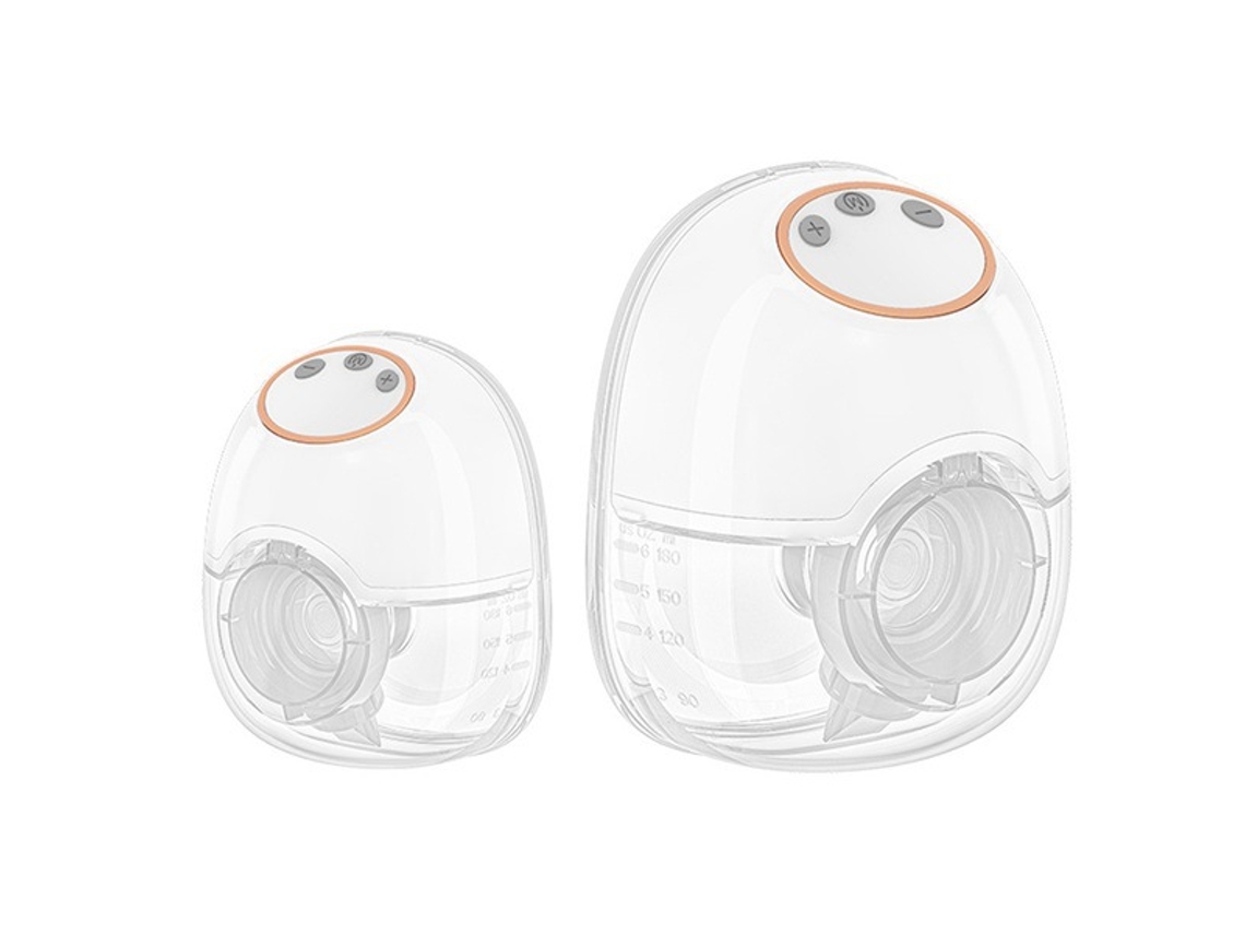 Extractor de Leite Elétrico Vestível 1 Par de Dois Tamanhos Diferentes em Pp Plástico, Portátil Sem Mãos para Amamentar STELASPLEN