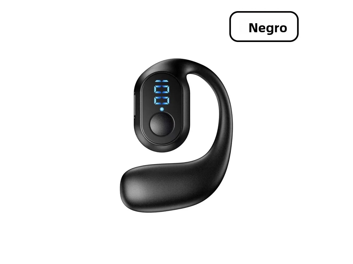 Fones De Ouvido Sem Fio Bluetooth 5.3 Bt2 (preto), Com Ganchos Auriculares, Mini À Prova D'água, Controles De Volume E Microfone.