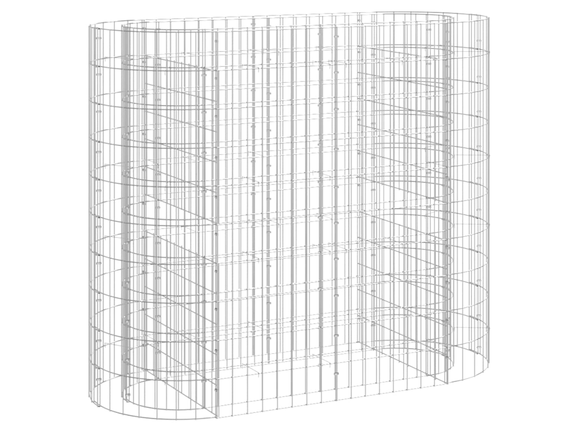 Gabion Raised Bed, Gabion Raised Beds Vidaxl Prateado Ferro (120 X 50 X 100 Cm)