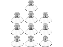 Sosoport Conjunto De 10 Ventosas Plásticas 40mm, Alta Resistência Ao Desgaste E Fácil Instalação Fixação Adesiva Para