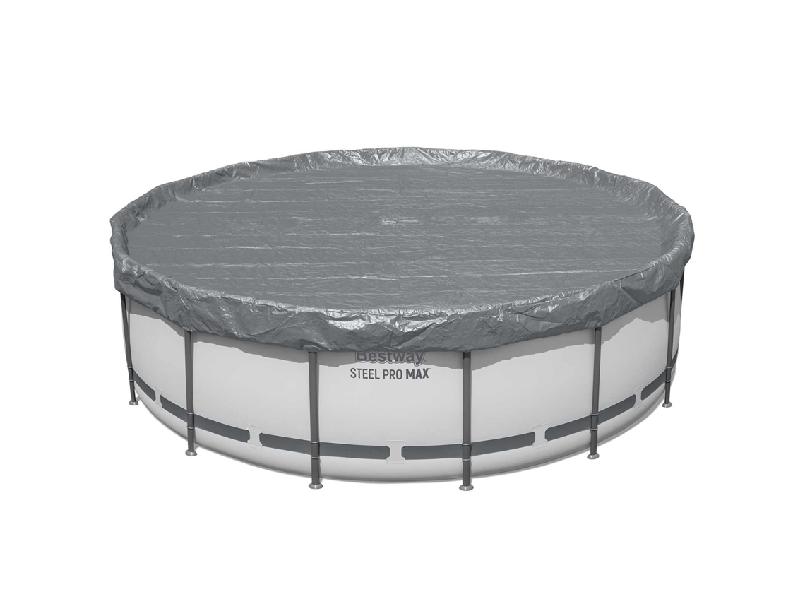 Conjunto 1 Capa Para Piscina Bestway Cinzento Poliéster (ø4,27 M)