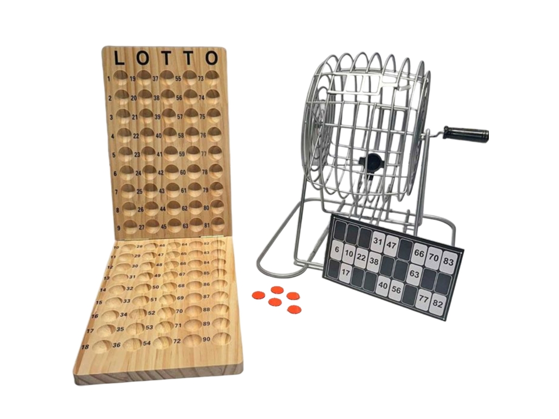 Conjunto Completo de Bingo Longfield Bingo Lotto BUFFALO
