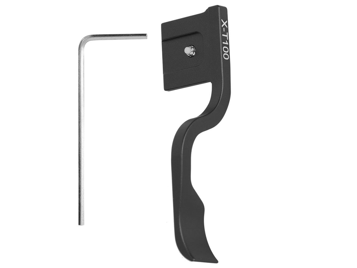Aluminum Alloy Thumb Rest Up Hand Grip Replacement For Fuji Xt100 Mirrorless Camera LAXISCREED (black)