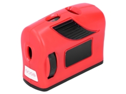 Nível de Bolha 4 em 1 com Laser, Ferramenta de Medição Multifuncional com Ângulo Ajustável, ABS