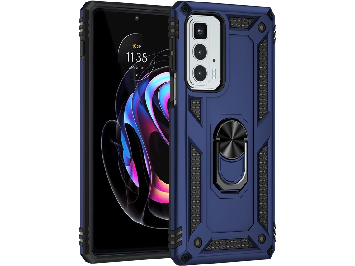 Capa Slots Alcatel Sem para Moto Moto Edge 20 Pro HONGWE. com Porta-Cartões Retro