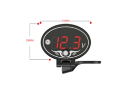 Voltímetro Moto 12v À Prova D'água Led Digital