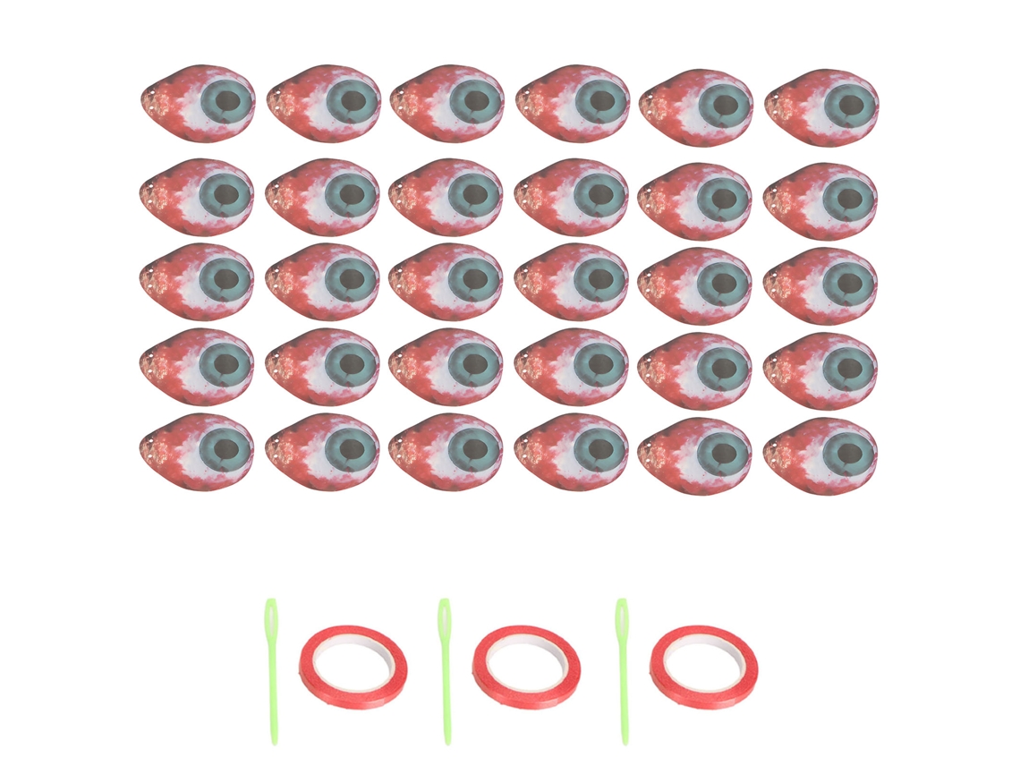 Banner De Olhos Sangrentos Decoração Assustadora Com Cores Vivas