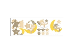 Adesivos de Design de Estrela e Lua ALLINLESS