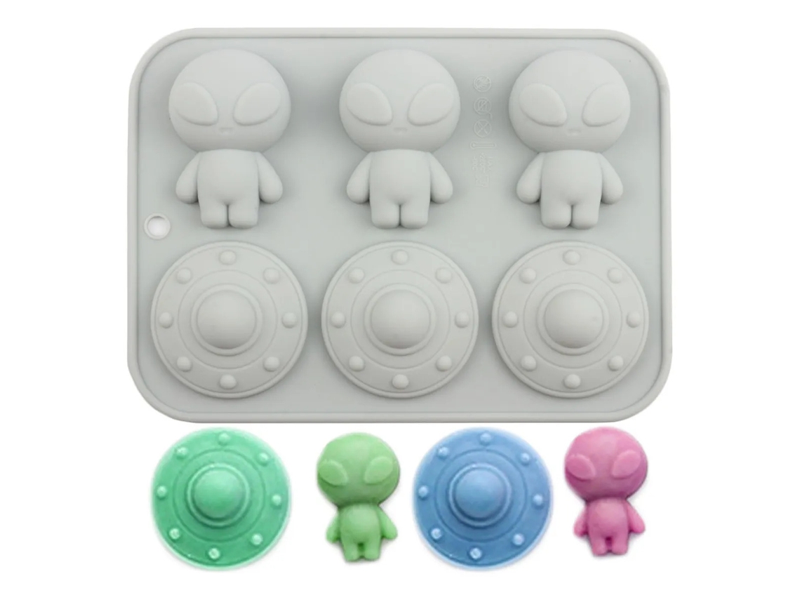 Molde De Silicone Para Confeitaria, 6 Cavidades