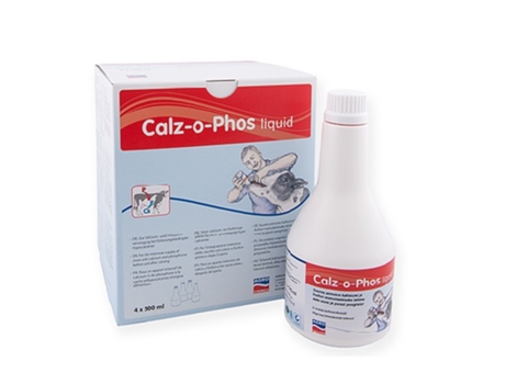 AGRO CHEMICA Calz-O-Phos Reductor Riesgo Fiebre Vacas Lecheras Líquido 2 Litros 4 X 500 Ml