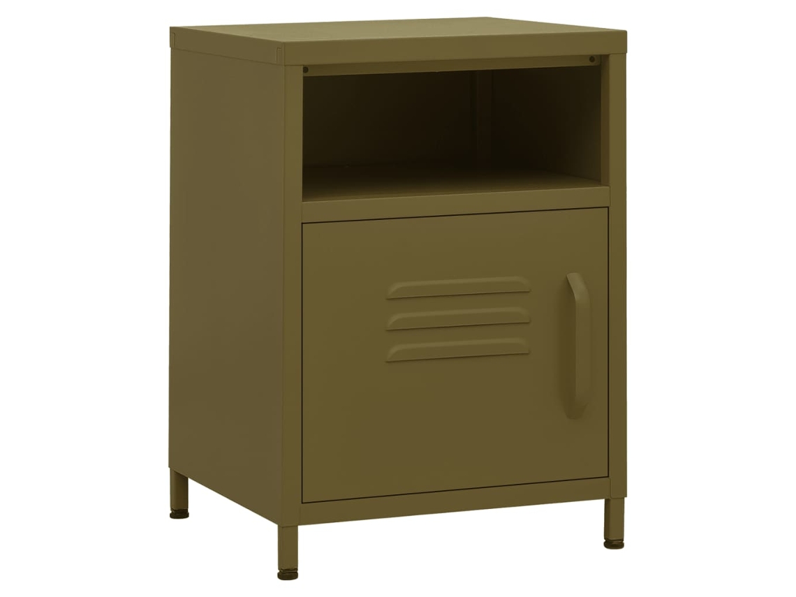 Mesa Aço Cabeceira 35x35x51 Cm Azeitone Verde MAISON EXCLUSIVE